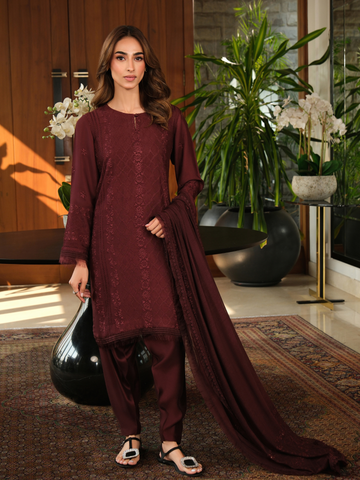 Deep Burgundy 2 Piece Suit